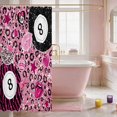 thumbnail image 3 of Erosebridal 8 Ball Shower Curtain 72Wx72L Girly Bathroom Curtain, Hot Pink, 3 of 5