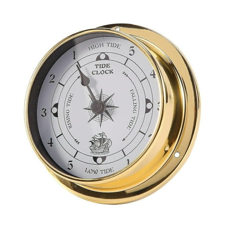 Tidal Clock, Tester Copper Shell Marine compatible with Weather Station, Wall Hanging Boat Using Tidal Clock, 1