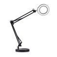 thumbnail image 1 of Flexible Clamp-on Table Lamp with 5x Magnifier Swing Arm Dimmable, 1 of 8