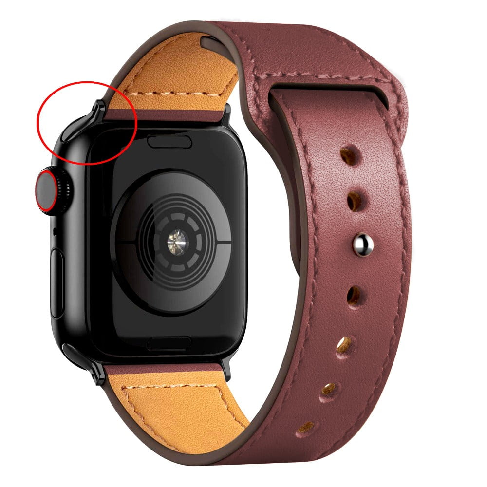 Leather strap For Apple watch band 45mm 41mm 44mm 44mm 40mm 38mm 40mm women  wristband correa bracelet iWatch series 3 4 5 6 SE 7