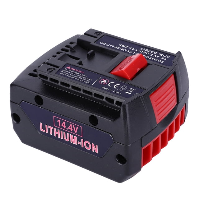 Batería recargable de iones de litio BAT607 de 14,4 V para taladro inalámbrico de herramienta eléctrica Bosch de 3000 mah VoborMX herramienta