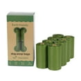 thumbnail image 2 of Bolsa de basura para mascotas NikouMX 24 rollos Bolsas degradables excrementos perros Verde militar, 2 of 8