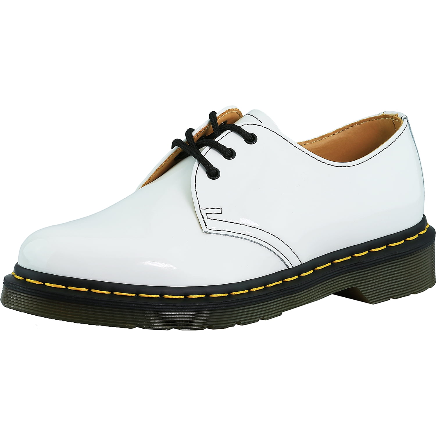 white patent leather doc martens