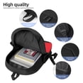 thumbnail image 4 of Goofa Saying Ho Ho Ho Pattern 17in Student Backpack - School, Travel, Work Bookbag -Laptop Backpack,Water Resistant College School Computer Bag, 4 of 6