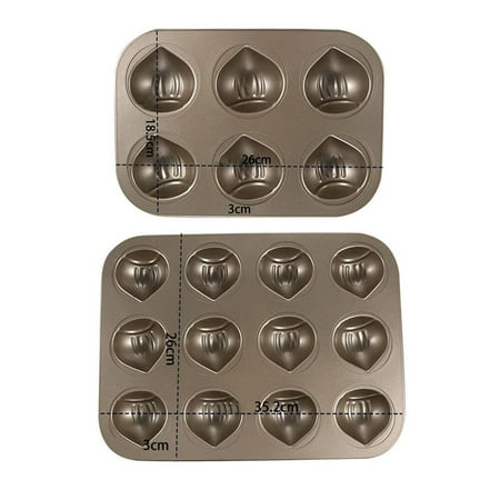 

Donut Mold Cake Pan 6/12-Cavity Non-stick Bakeware