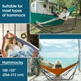 thumbnail image 3 of Tranquillo Foldable 2-Person Hammock with Collapsible Camping Set, Peacock, 3 of 9