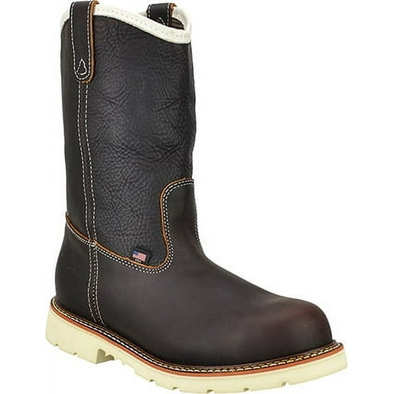 Men's Thorogood 11" Steel Toe Waterproof Wellington Work Boots (U.S.A.) 804-4939, Dark Brown,Brown,Briar