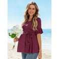 thumbnail image 2 of Casual Maternity Tops for Women Short Sleeve Maternity Clothes Pregnancy Shirts, 2 of 6