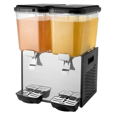 VEVOR 18L x 2 Commercial Beverage Dispenser – Dual Tanks, Cold Juice & Ice Drink Dispenser