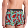 thumbnail image 4 of Men's Boxer Briefs, Chili bell Pepper Print Soft Comfy Mens Underwear Boxer Briefs Breathable With Widen Waist, 4 of 7