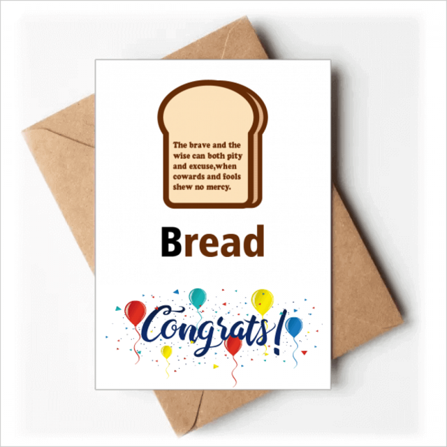 Sección de pan Sobre de la Carta de felicitación de la tarjeta de matrimonio