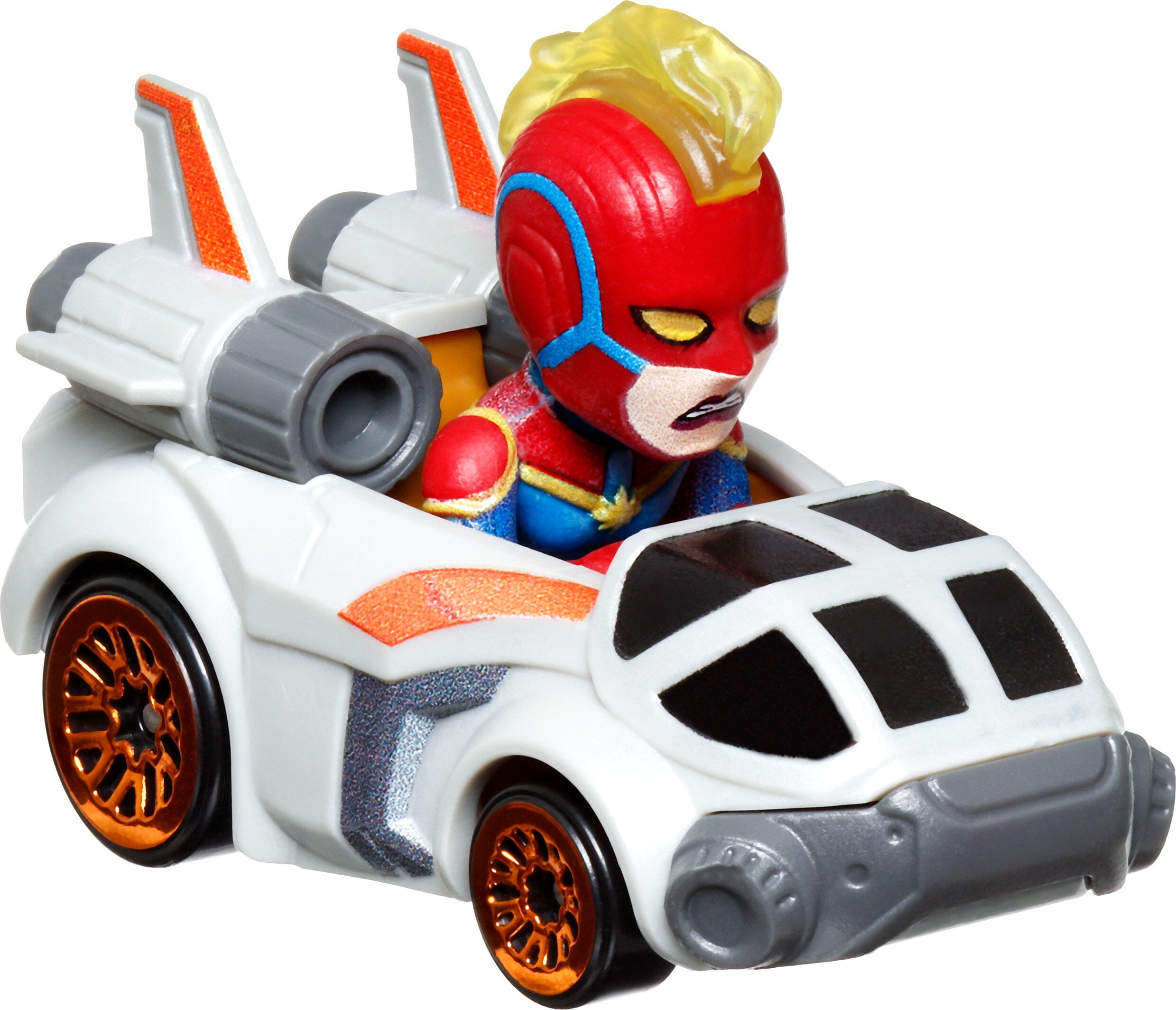 Hot Wheels RacerVerse, Set of 5 Die-Cast Hot Wheels Cars with Marvel Characters as Drivers