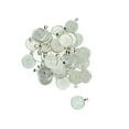 thumbnail image 2 of maskred 50 Pcs Plateau Rond Vierge pour Collier Pendentif Base DIY Cabochon Argent Blanc 43x22mm 1 Ensemble, 2 of 6