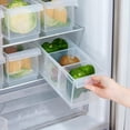 thumbnail image 2 of 3PCS Plastic Stackable Kitchen Pantry Cabinet, Multi- Use Kitchen Storage Container, Stackable Compartment Case for Kitchen Home Fruit Snacks, 2 of 8