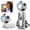 White, variant on Portable Fan, Portable Handheld Fan with Ice Cooler, 5 Gear Wind, Soccer-Shaped Mini Personal Fan, Rechargeable Pocket Fan for Travel/Outdoor/Office, 180° Adjustable, White