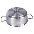 Kapp Stainless Steel Casserole Dutch Oven Stockpot, Dishwasher, Oven, and Induction Safe, 3