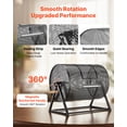 thumbnail image 4 of VEVOR Raffle Ticket Spinner, 16.1" x 11.9" Holds 5000 Tickets or 200 Ping Pong Balls, Raffle Drum Lottery Spinning Cage with Reinforced Handle, Stable Triangular Stand, for Events, Gatherings, Black, 4 of 9