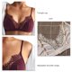 thumbnail image 5 of 2pcs mujeres Bralette ajustable elegante de moda transpirable encaje triángulo sujetador para la vida diaria, 5 of 6