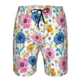 thumbnail image 4 of Naloa Rose Flowers Men's Beach Shorts, Surfing shorts, Swim trunks, Quick Dry Swim Trunks for Surfing Beach Fun - 3X-Large, 4 of 9
