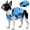 Blue, variant on Kuoser Dog Life Jacket, Reflective and Adjustable Dog Life Vest for Small Medium Large Dogs Yellow, M