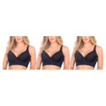 thumbnail image 1 of Sonducket Sujetador de copa profunda para mujer con axilas de alambre Fajas con cuello en V Sujetadores push-up Cierre trasero Sujetador Ropa Type1 NO1, 1 of 6