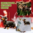 thumbnail image 5 of Christmas Ornaments 2025 - 2D Acrylic Dog Pendant for Xmas Tree Decorations, Car Backpack Hanging Decor, Cute Dachshund Puppy Gift for Home Holiday Party, 5 of 7