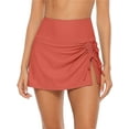 thumbnail image 5 of Women Swim Skirt Drawstrings Sides Swim Shorts Bathing Suit Skirted Swimsuit Bottom, 5 of 8