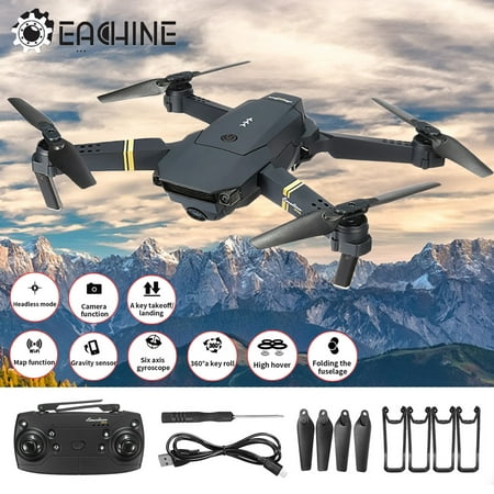 Eachine E58 6 Axis 2.4G 4CH WIFI FPV RTF RC Drone Quadcopter with 0.3MP/2MP HD Camera Foldable Wide Angle Camera High Hold Mode RC Toys Gifts Kid