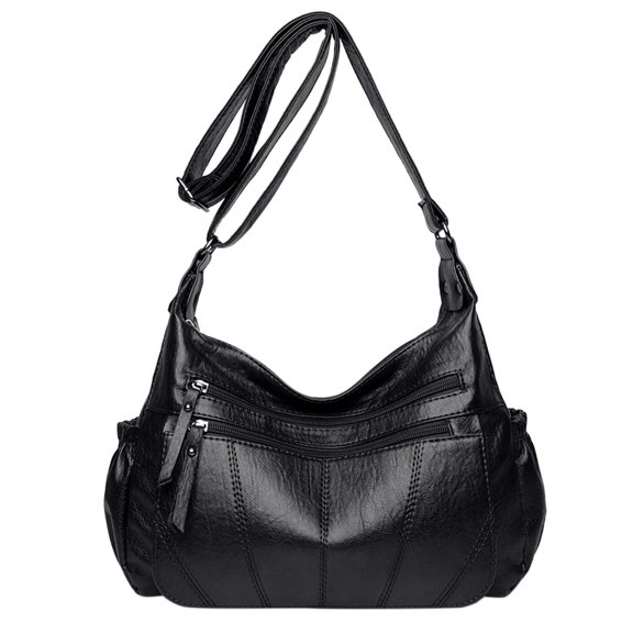 MUSOIE Shoulder Bag for Women Large Tote Handbags Slouchy Bags Retro Soft Leather Purse