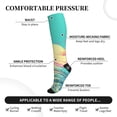 thumbnail image 4 of Picia Retro Palm Beach Sunset Printed Sports Compression Socks - 15-20mmHg Graduated Compression, High-Performance Soft and Breathable Socks for Men and Women, 4 of 5