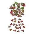 thumbnail image 1 of 40 piezas surtidas de botones con forma de campana de de Navidad, adornos de álbum de recortes para niños, manualidades de bricolaje perfecl Botones del árbol de navidad, 1 of 8
