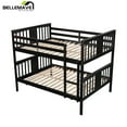 thumbnail image 6 of BELLEMAVE Full over Full Bunk Beds, Wood Bunk Bed with Ladder, Headboard and Footboard, Convertible Bunk Beds for Teens(Espresso), 6 of 11