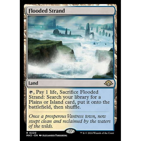 MtG Modern Horizons 3 Rare Flooded Strand #220