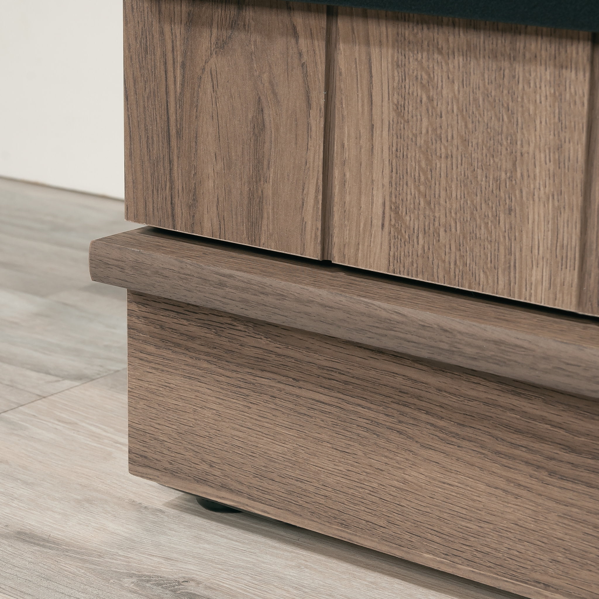 Sauder HomePlus 2-Barn Door Narrow Storage Cabinet, Salt Oak Finish