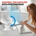 thumbnail image 5 of Honeywell HT-904 TurboForce - Ventilador de circulación de Aire de Mesa, pequeño, Blanco, Ventilador Personal silencioso para el hogar u Oficina, 3 velocidades y Cabezal Giratorio de 90 Grados, 5 of 5