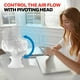 thumbnail image 5 of Honeywell HT-904 TurboForce - Ventilador de circulación de Aire de Mesa, pequeño, Blanco, Ventilador Personal silencioso para el hogar u Oficina, 3 velocidades y Cabezal Giratorio de 90 Grados, 5 of 5