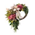 thumbnail image 5 of CIMAXIC 1Pc Simulation Hydrangea Wreath Rustic Style Front Door Hanging Gar Decor, 5 of 8