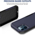 thumbnail image 6 of for iPhone 12 / iPhone 12 PRO Case: Dual Layer Protective Heavy Duty Cell Phone Case Shockproof Rugged Bumper Tough with Screen Protector - Military Grade Drop Tested for iPhone 12/12 PRO, Blue, 6 of 16
