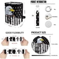 thumbnail image 6 of Yuyamidu Eagle Car Interior Sets Car Front Back Seat Covers Steering Wheel Cover Seatbelt Pad American Flag Trash Bin Rearview Mirror Cover Coasters Keychain 13pcs Auto Accessory, 6 of 7