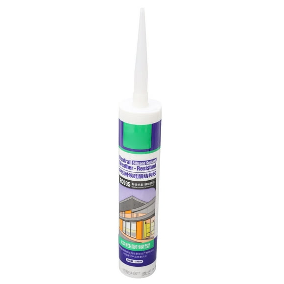 Transparent Caulking Silicone Adhesive, Waterproof Silicone Sealant Bonding Non Degumming Neutral for RV
