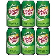 Refreshing Canada Dry Ginger Ale - 6 Pack of 12oz Cans: Perfect for Any Occasion!