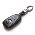 thumbnail image 2 of Vitodeco Leather key fob cover compatible for Subaru Forester, Impreza, Outback, WRX, BRZ, XV Crosstrek, Ascent 2014 - 2025 (4-Button, Black), 2 of 5