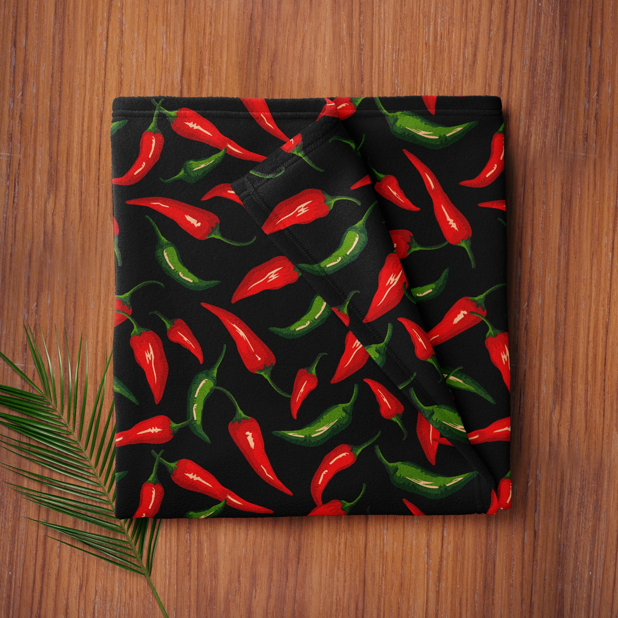 Mainstays 1.5 Yards 100% Polyester Brushed Fleece Chilli Peppers, Multi-color, 60" Wide for Crafts