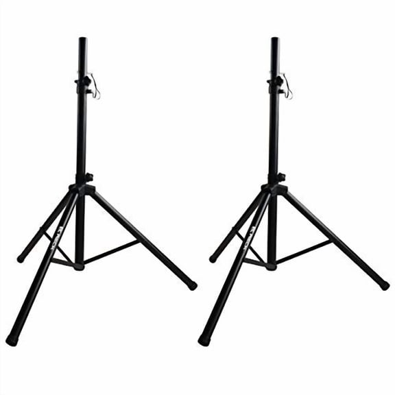 Professional PA DJ 2 Tripod Speaker Stands,35mm Compatible Insert, 4-6ft Adjustable Height, for Stage/Studio Monitor/Home Audio