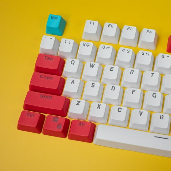 OEM Red Tide PBT Translucent Legends Keycaps (104 key set)