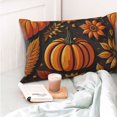 thumbnail image 4 of Naloa Autumn Pumpkin Leaves Pillow Covers, Throw Pillow Case Cushion Covers,Cushion for Bedroom,Couch,Home-16"x24", 4 of 6