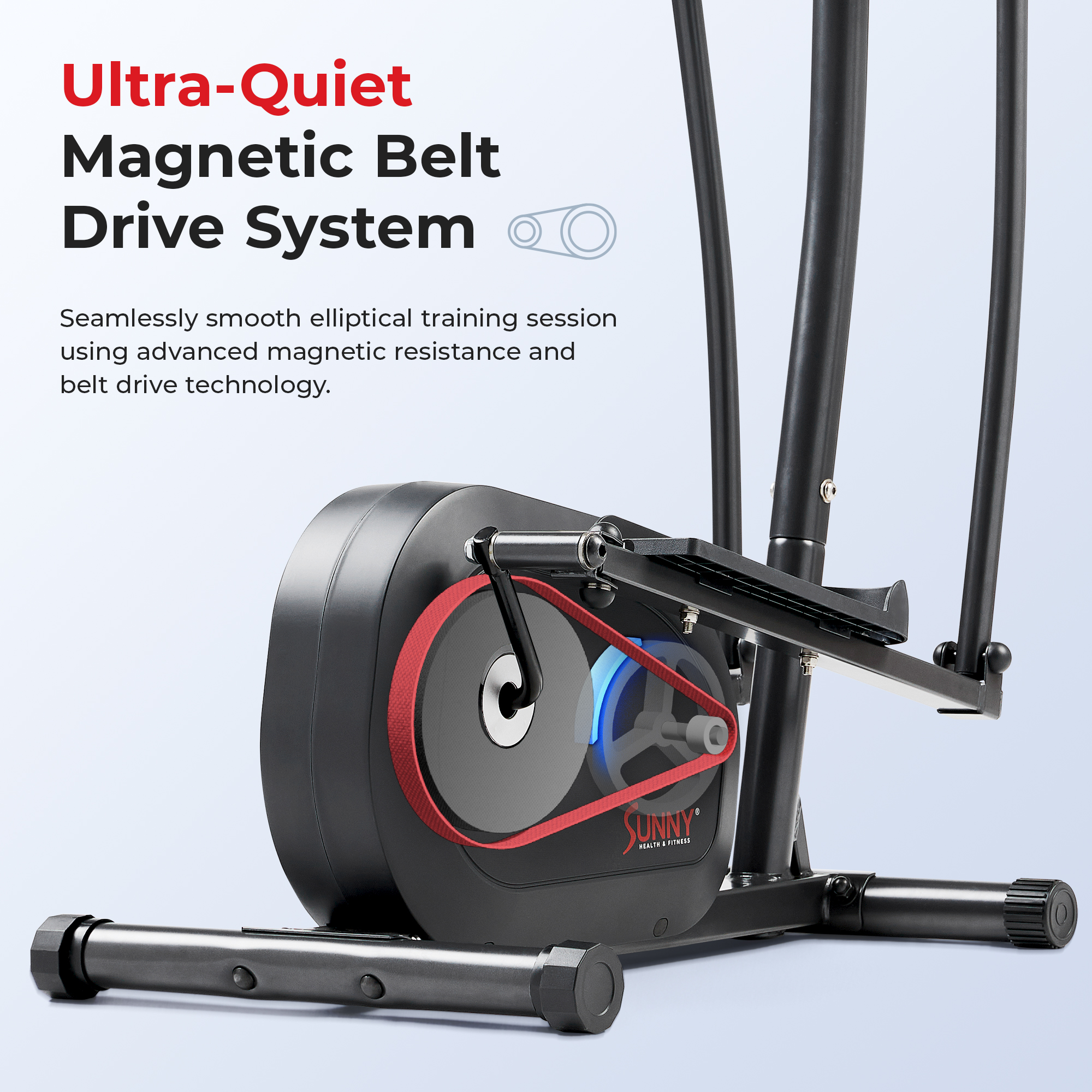 Sunny Health & Fitness Smart Magnetic Elliptical  with FREE SunnyFit® App