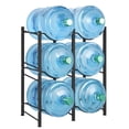 thumbnail image 1 of Soporte para botellas de agua LIANTRAL, 5 galones, 3 niveles, acero negro, 1 of 7