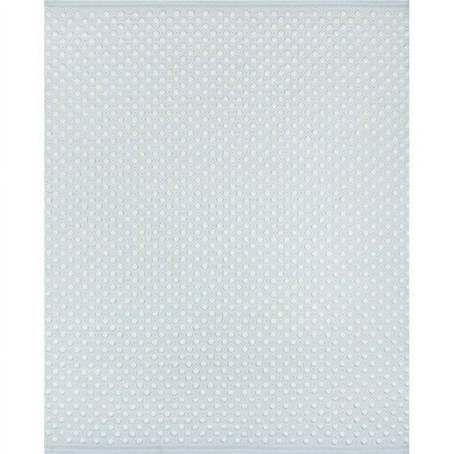 Erin Gates LANGDLGD-2BLU5080 Hand Woven Langdon Rectangle Area Rug, Blue - 5 x 8 ft.