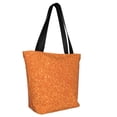 thumbnail image 3 of Kdxio Orange Glitter Women Reusable Grocery Bags Foldable Ripstop,Reusable Shopping Bags for Shopping,Gym,Gift, 3 of 8